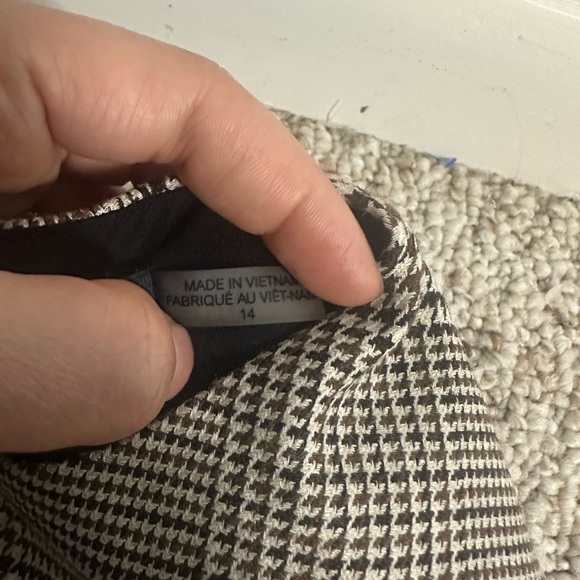 Alice + Olivia Tan Ribbed Sheath Mini Dress Crew Neck size 14 - Picture 14 of 14